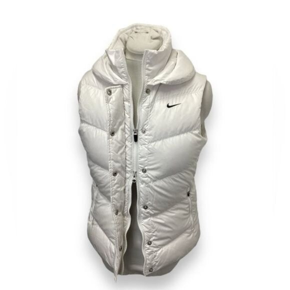 VTG Y2K Nike Athletic Department Women’s Full Zip Down Puffer Vest, sz M - Picture 2 of 9